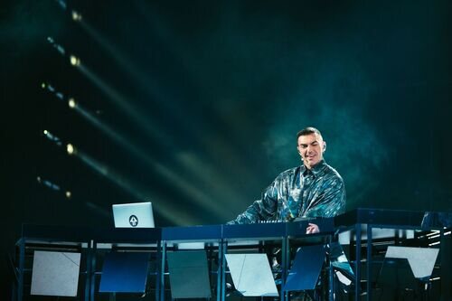 Gabry Ponte (San Marino), en la Semifinal 1 de Eurovisión 2025