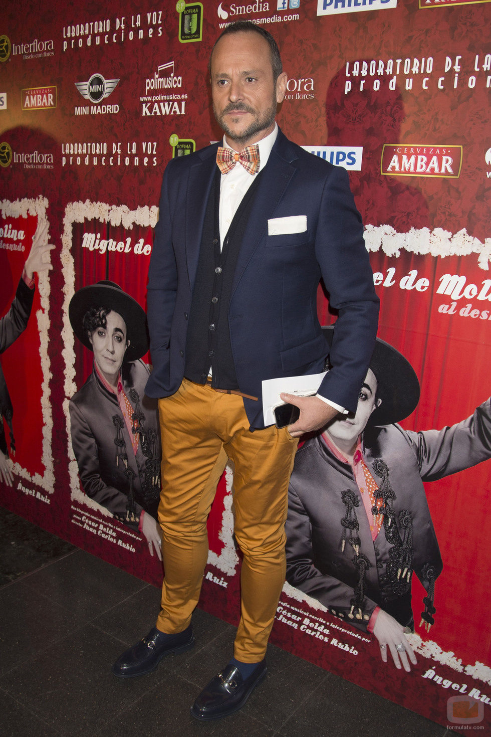 Nacho Montes en el estreno de la obra de teatro 'Miguel de Molina al desnudo'