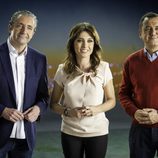 Josep Pedrerol, Helena Resano y Roberto Brasero en "Regálate tú"