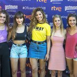 Amaia, Aitana, Miriam, Nerea y Ana Guerra en el casting de 'OT 2018' de Madrid