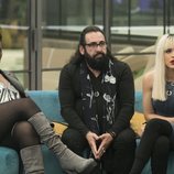 Carolina Sobe, Ylenia Padilla y Juan Miguel durante la Gala 5 de 'GH Dúo'