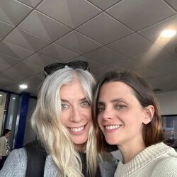 Eva Isanta y Macarena Gómez en el rodaje de la temporada 15 de 'La que se avecina'