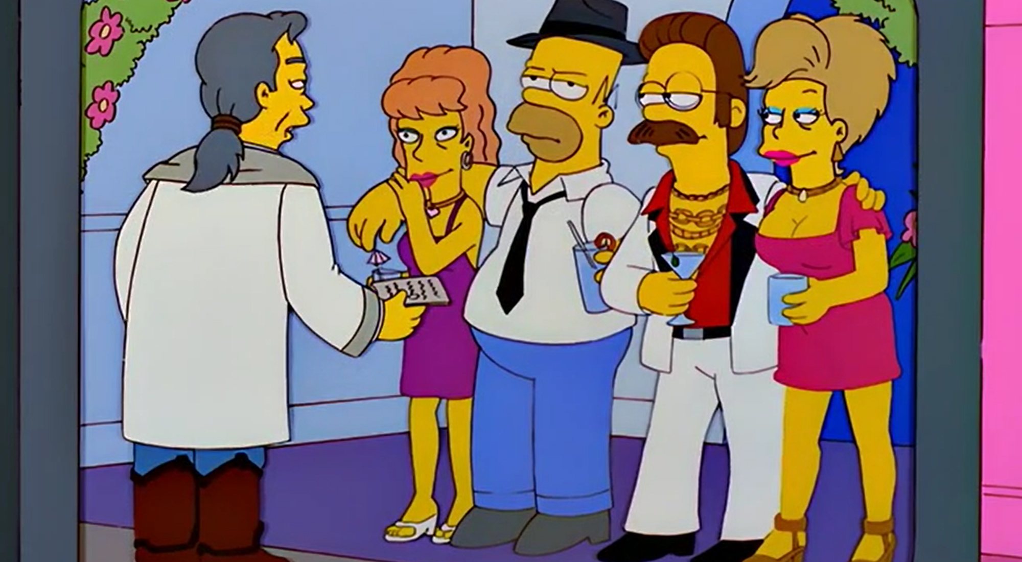 Homer y Flanders se casan en Las Vegas en el episodio 10x10 de &#39;Los Simpson&#39;